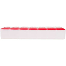 Load image into Gallery viewer, Cycle 7-day AM/PM multi-vitamin organiser — Red (front)