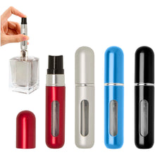 Load image into Gallery viewer, Filla 5 ml portable refillable perfume bottle — Matted silver (detail)