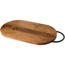 Load image into Gallery viewer, Julienne acacia wood chopping board with handle — Wood