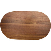 Load image into Gallery viewer, Edge acacia wood serving tray — Wood (back)