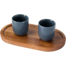 Load image into Gallery viewer, Edge acacia wood serving tray — Wood (detail)