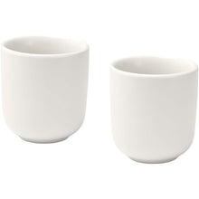 Load image into Gallery viewer, Male 90 ml ceramic espresso cups with matt finish - set of 2 — White