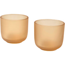 Load image into Gallery viewer, Male 200 ml glass cups with matt finish - set of 2 — Oatmeal