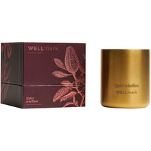 Load image into Gallery viewer, Wellmark scented candle — Gold (detail)