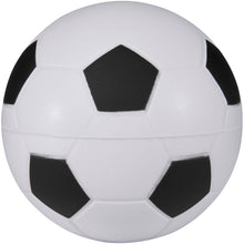 Load image into Gallery viewer, Zavi football-shaped stress reliever — Black (front)