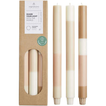 Load image into Gallery viewer, Originalhome layered limestone candles - set of 3 — Off white