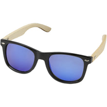 Load image into Gallery viewer, Taiyō rPET/bamboo mirrored polarized sunglasses in gift box — Wood