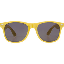 Load image into Gallery viewer, Sun Ray rPET sunglasses — Yellow (front)