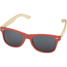 Load image into Gallery viewer, Sun Ray bamboo sunglasses — Red