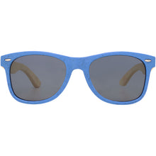 Load image into Gallery viewer, Sun Ray bamboo sunglasses — Process blue (front)