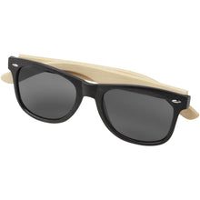 Load image into Gallery viewer, Sun Ray bamboo sunglasses — Black (detail)