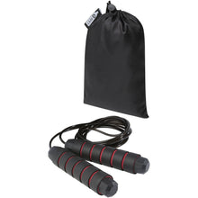 Load image into Gallery viewer, Austin soft skipping rope in recycled PET pouch — Red