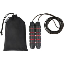 Load image into Gallery viewer, Austin soft skipping rope in recycled PET pouch — Red (detail 2)