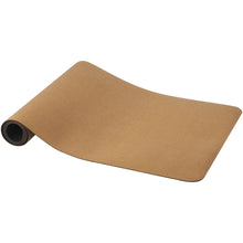 Load image into Gallery viewer, Trikona cork yoga mat — Natural
