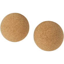 Load image into Gallery viewer, Trikona cork yoga ball - set of 2 — Natural (detail)