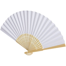 Load image into Gallery viewer, Carmen hand fan — White