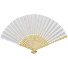 Load image into Gallery viewer, Carmen hand fan — White (back)