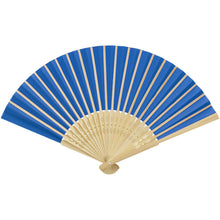 Load image into Gallery viewer, Carmen hand fan — Aqua blue (back)