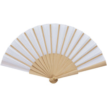 Load image into Gallery viewer, Manuela hand fan — White (back)