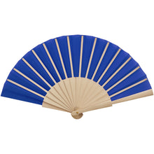 Load image into Gallery viewer, Manuela hand fan — Royal blue (back)