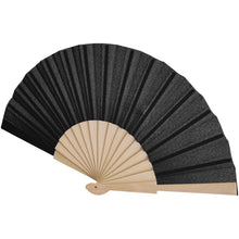 Load image into Gallery viewer, Manuela hand fan — Black