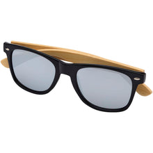 Load image into Gallery viewer, Hue sunglasses with bamboo temples — Silver (detail)