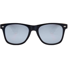 Load image into Gallery viewer, Hue sunglasses with bamboo temples — Silver (front)