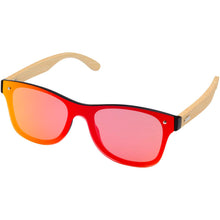 Load image into Gallery viewer, Tan sunglasses with bamboo temples — Yellow