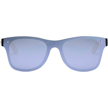 Load image into Gallery viewer, Tan sunglasses with bamboo temples — Silver (front)