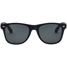 Load image into Gallery viewer, Arlo bamboo sunglasses with black coating — Black (front)