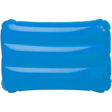 Load image into Gallery viewer, Sunny inflatable beach pillow — Blue (front)
