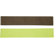 Load image into Gallery viewer, Grip 2-piece resistance band set — Lime / Forest green (back)