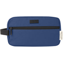 Load image into Gallery viewer, Joey GRS recycled canvas travel accessory pouch bag 3.5L — Navy (front)