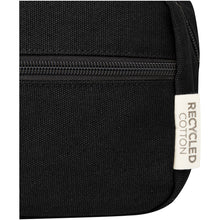 Load image into Gallery viewer, Joey GRS recycled canvas travel accessory pouch bag 3.5L — Black (detail)