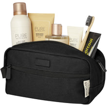Load image into Gallery viewer, Joey GRS recycled canvas travel accessory pouch bag 3.5L — Black (detail 2)
