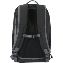 Load image into Gallery viewer, Aqua 15" GRS recycled water resistant laptop backpack 21L — Black (back)
