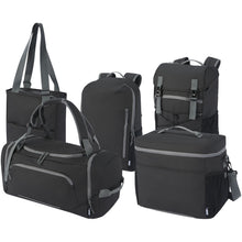 Load image into Gallery viewer, Aqua 15" GRS recycled water resistant laptop backpack 21L — group
