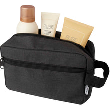 Load image into Gallery viewer, Ross GRS RPET toiletry bag 1.5L — Heather Charcoal (detail)