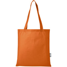 Load image into Gallery viewer, Zeus GRS recycled non-woven convention tote bag 6L — Orange (front)
