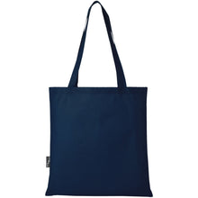 Load image into Gallery viewer, Zeus GRS recycled non-woven convention tote bag 6L — Navy (back)