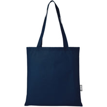 Load image into Gallery viewer, Zeus GRS recycled non-woven convention tote bag 6L — Navy (front)