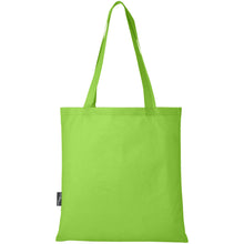 Load image into Gallery viewer, Zeus GRS recycled non-woven convention tote bag 6L — Lime (back)