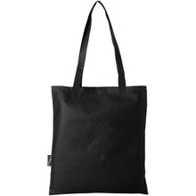 Load image into Gallery viewer, Zeus GRS recycled non-woven convention tote bag 6L — Black (back)