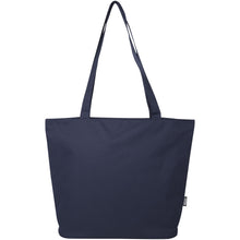 Load image into Gallery viewer, Panama GRS recycled zippered tote bag 20L — Navy (front)