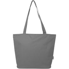Load image into Gallery viewer, Panama GRS recycled zippered tote bag 20L — Grey (front)