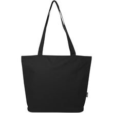 Load image into Gallery viewer, Panama GRS recycled zippered tote bag 20L — Black (front)