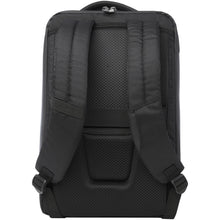 Load image into Gallery viewer, Expedition Pro 15.6" GRS recycled compact laptop backpack 12L — Black (back)