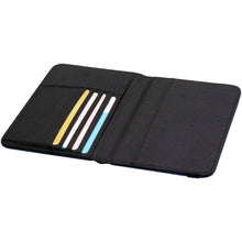 Load image into Gallery viewer, Ross GRS RPET RFID passport holder — Heather navy (detail)