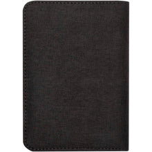Load image into Gallery viewer, Ross GRS RPET RFID passport holder — Heather Charcoal (back)