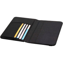 Load image into Gallery viewer, Ross GRS RPET RFID passport holder — Heather Charcoal (detail)